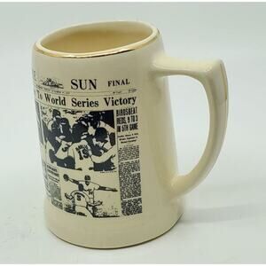 Vintage Sir Amir Ben Silver Inc. Ceramic Stein Mug